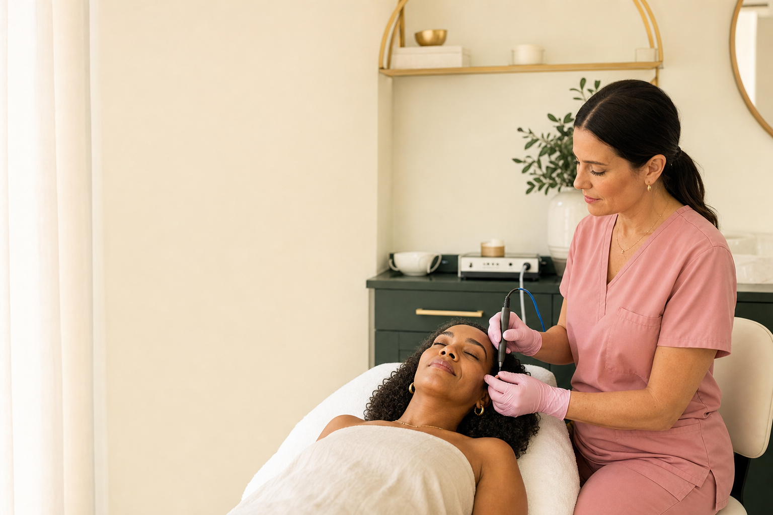 Electrolysis hair removal treatment at Pure Touch Electrology
